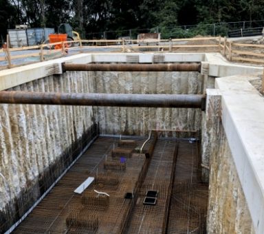 Rähnitz – Neubau Schmutzwasserpumpwerk – Kombination Auftriebssicherung und Baugrubenverbau
